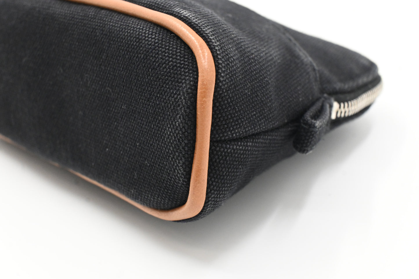 Hermes Mini Bolide Pouch in Black Canvas