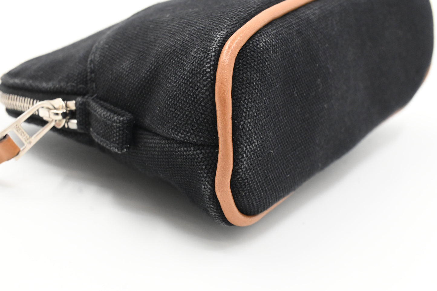 Hermes Mini Bolide Pouch in Black Canvas