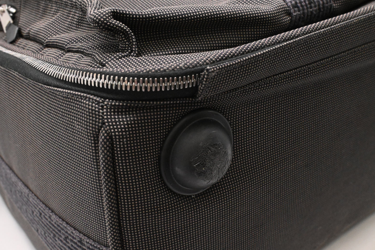 Hermes Herline Luggage in Grey Canvas