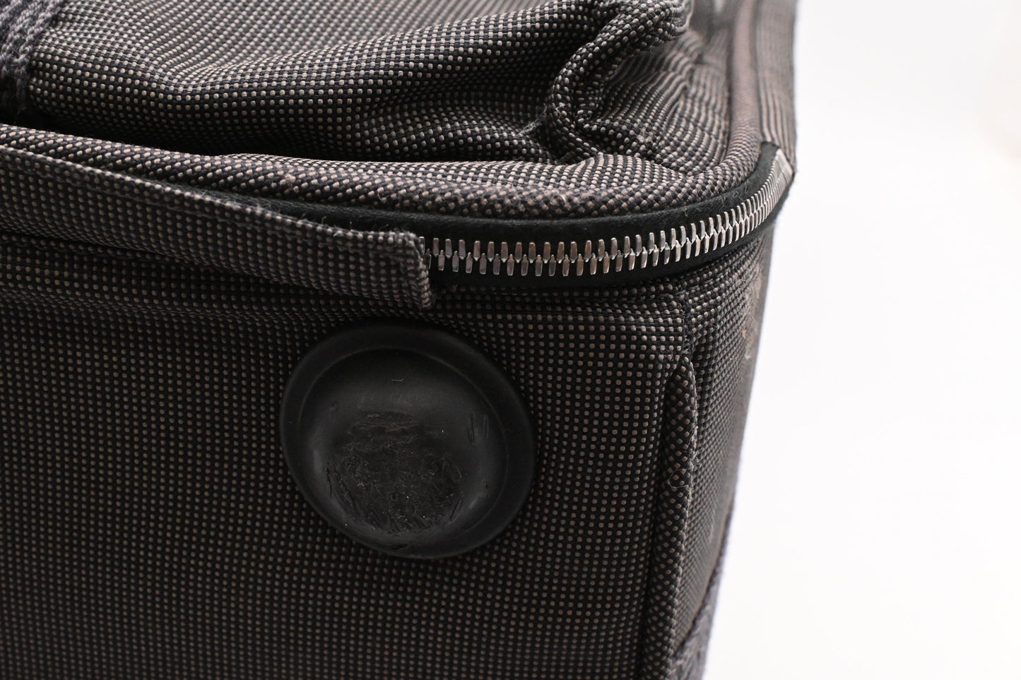 Hermes Herline Luggage in Grey Canvas