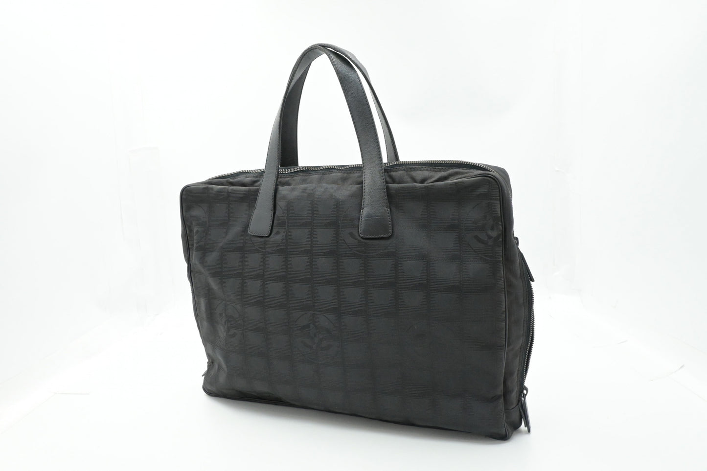 Chanel Business Bag in Black New Travel Line Canvas
