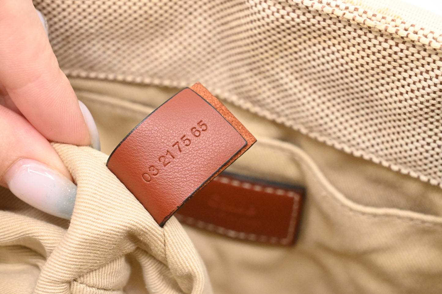 Chloe Small Woody Tote in Beige Canvas