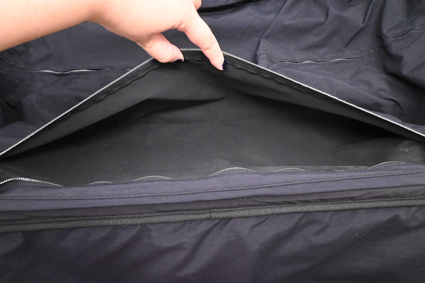 Hermes Herline Luggage in Grey Canvas