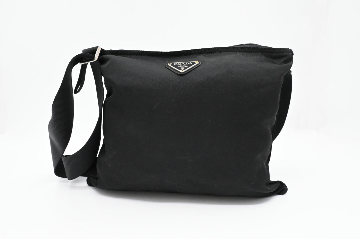 Prada Square Crossbody in Black Nylon