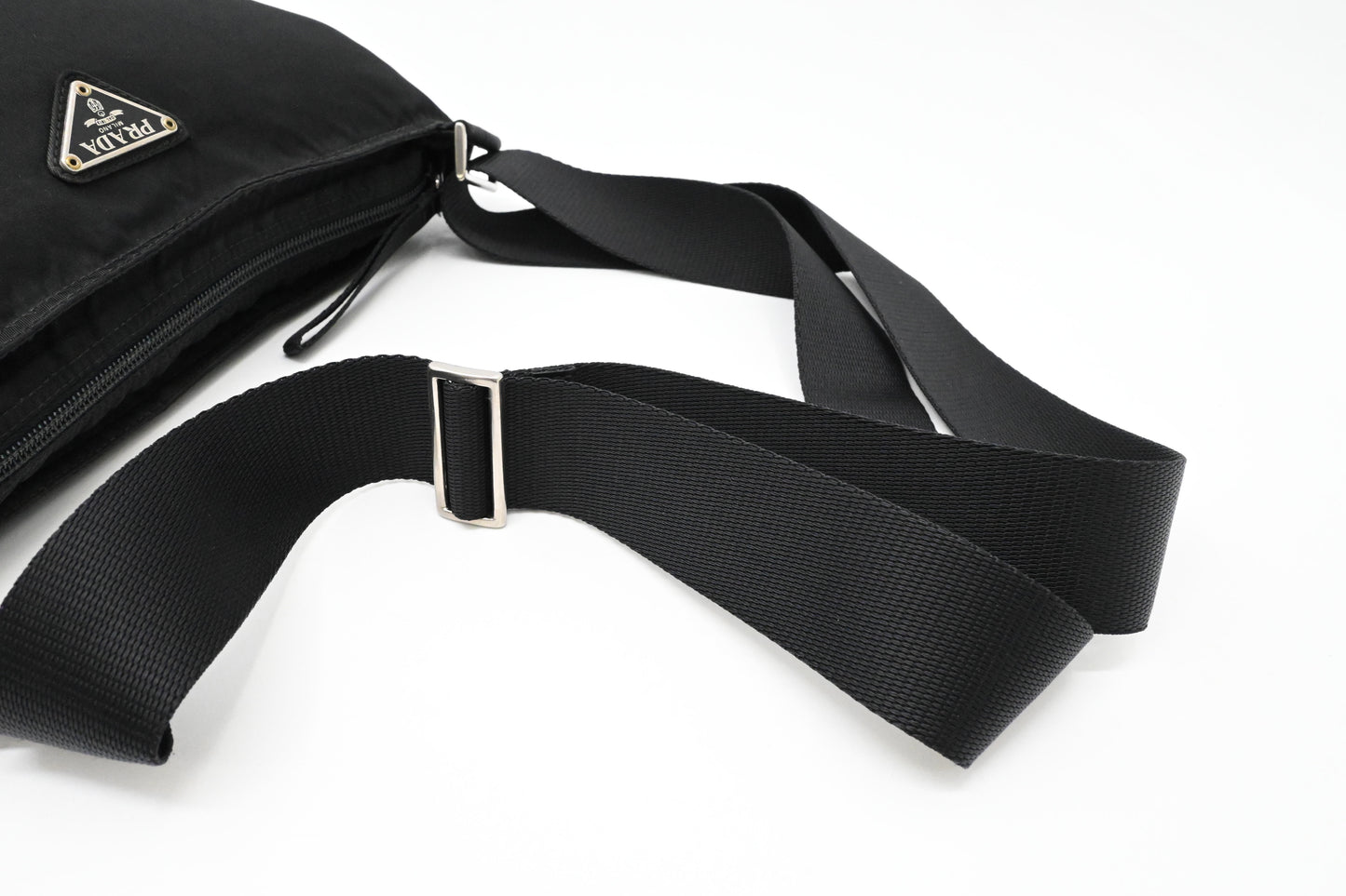 Prada Square Crossbody in Black Nylon