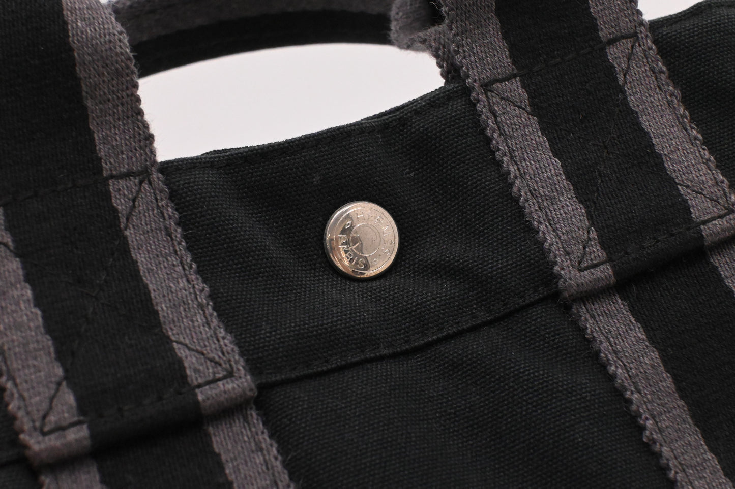 Hermes Fourre-Tout Tote in Black Canvas
