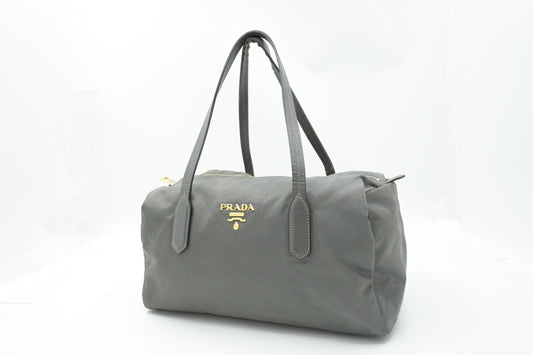 Prada Handbag in Gray Canvas
