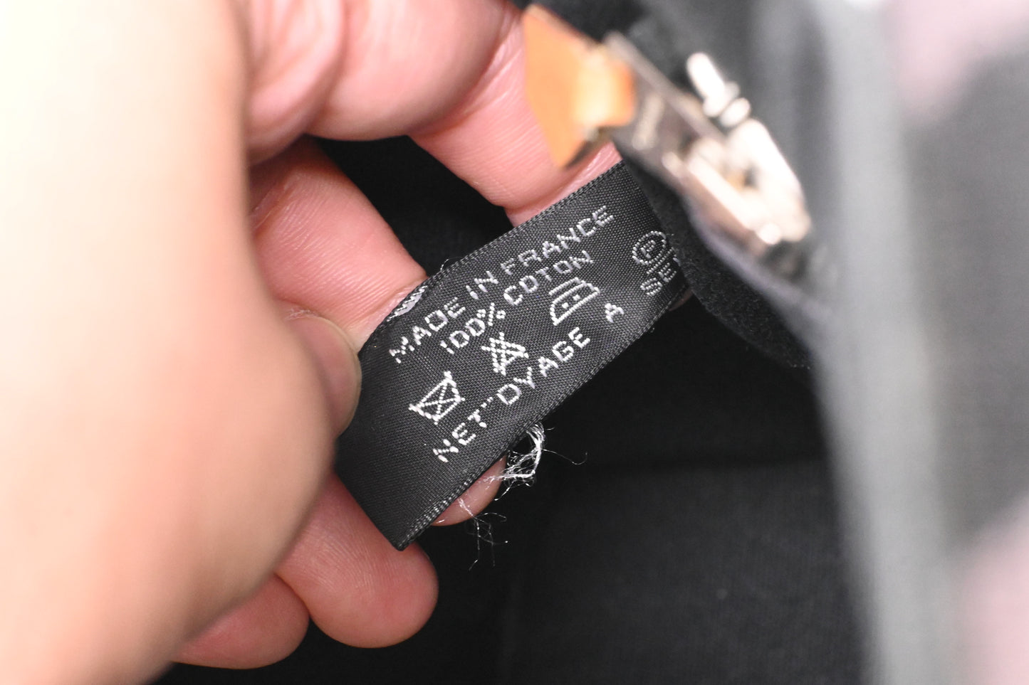 Hermes Fourre-Tout Tote in Black Canvas