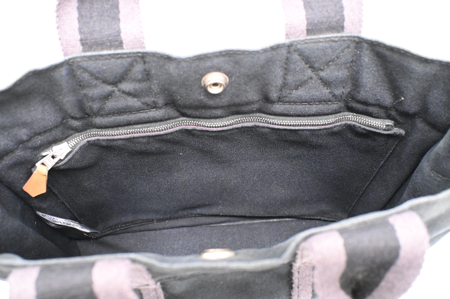 Hermes Fourre-Tout Tote in Black Canvas