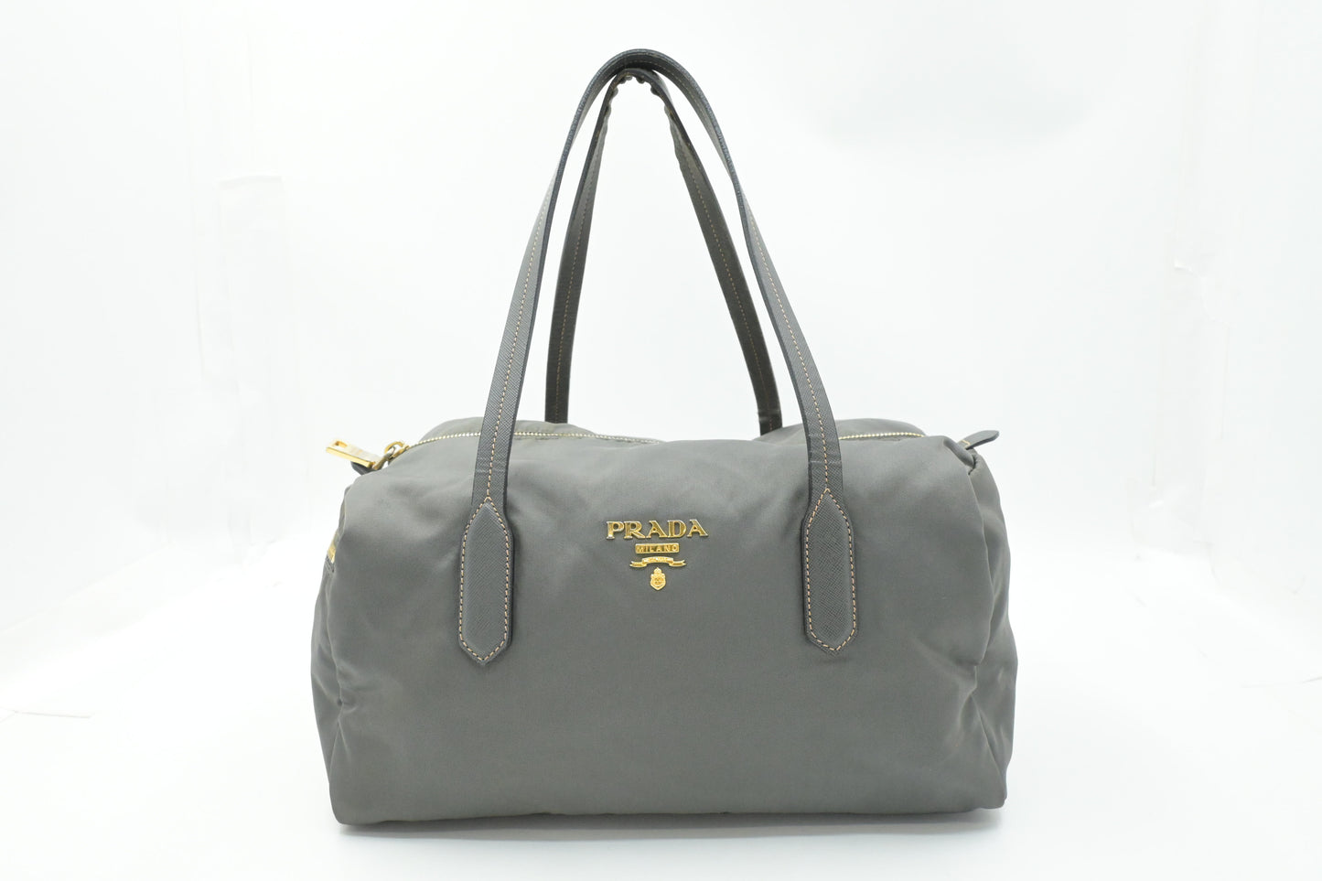 Prada Handbag in Gray Canvas