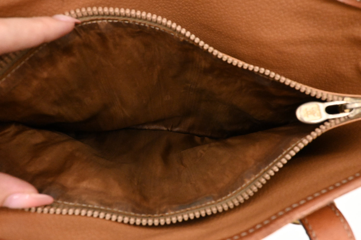 Celine Bucket Bag in Beige Macadam Canvas
