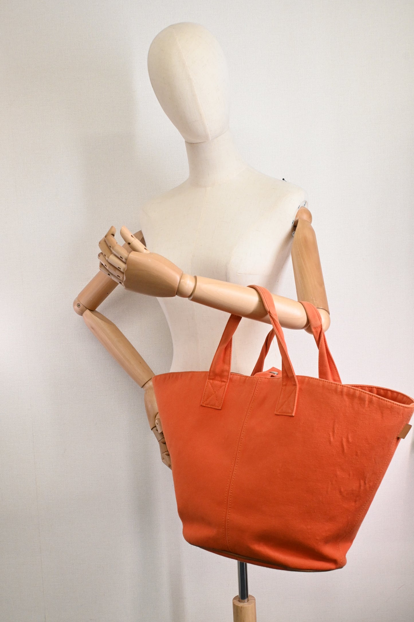 Hermes Panier de Plage in Orange Canvas