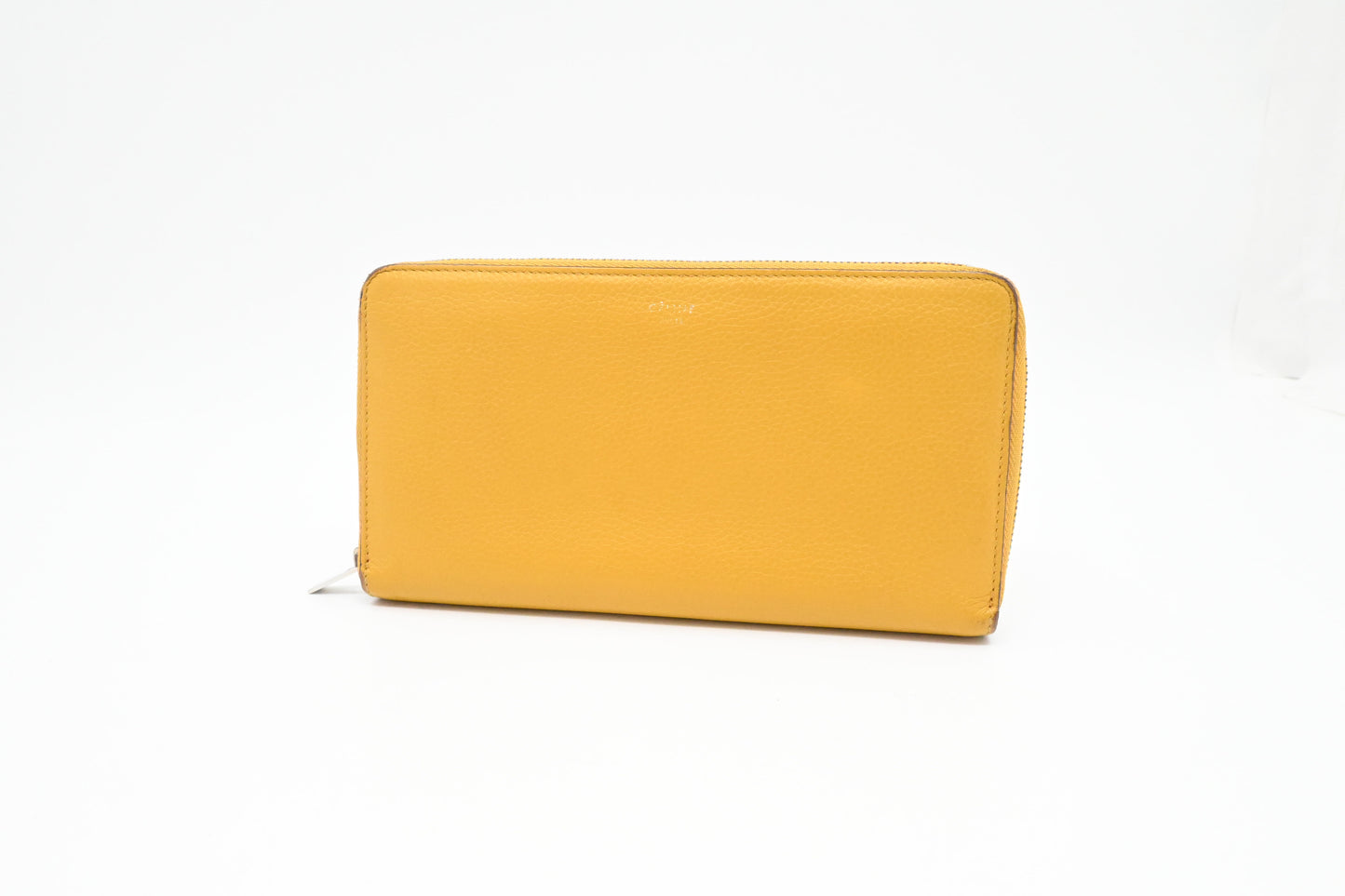 Celine Zippy Wallet in Yellow Leather