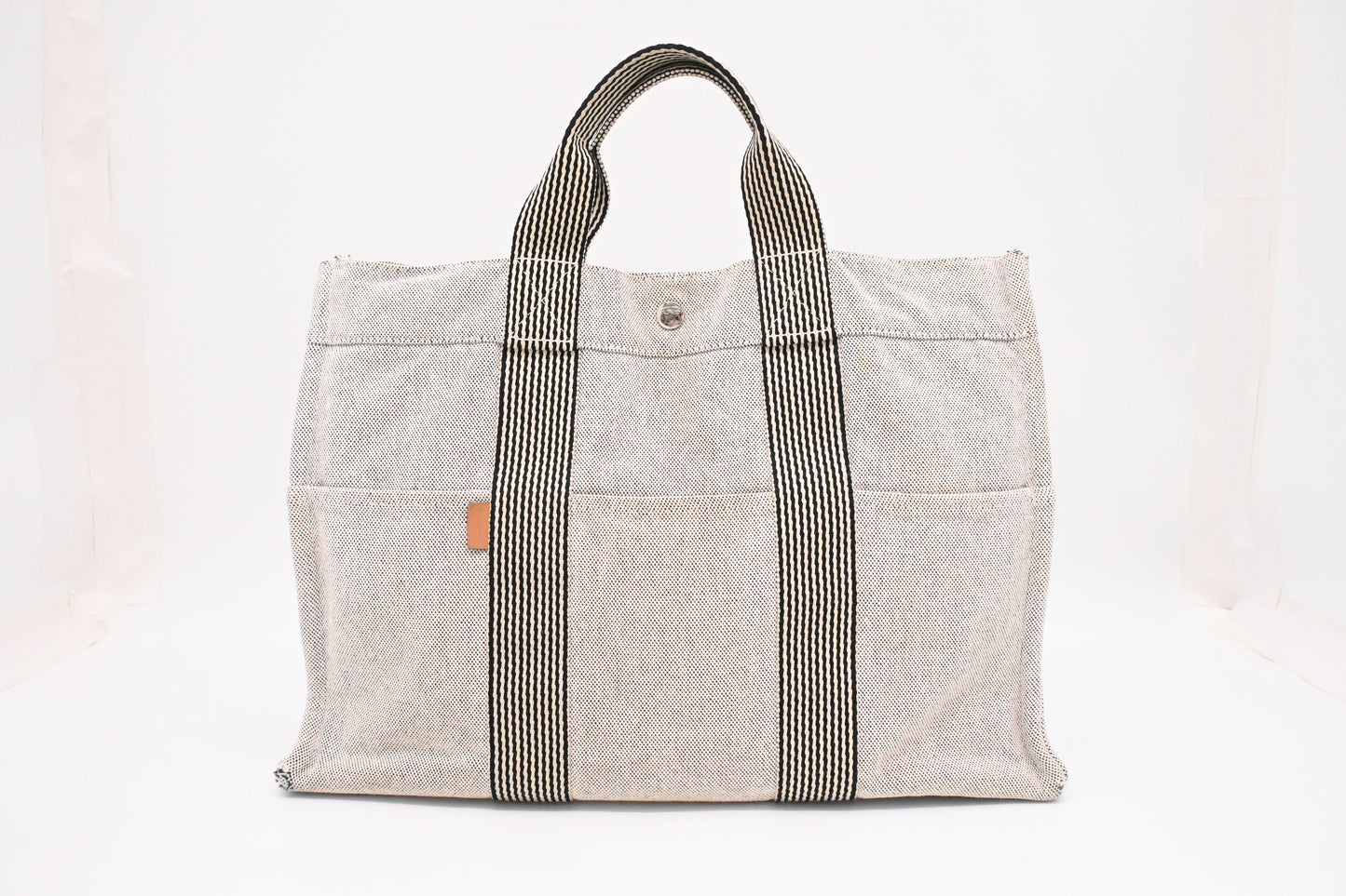 Hermes Fourre-Tout in White Canvas