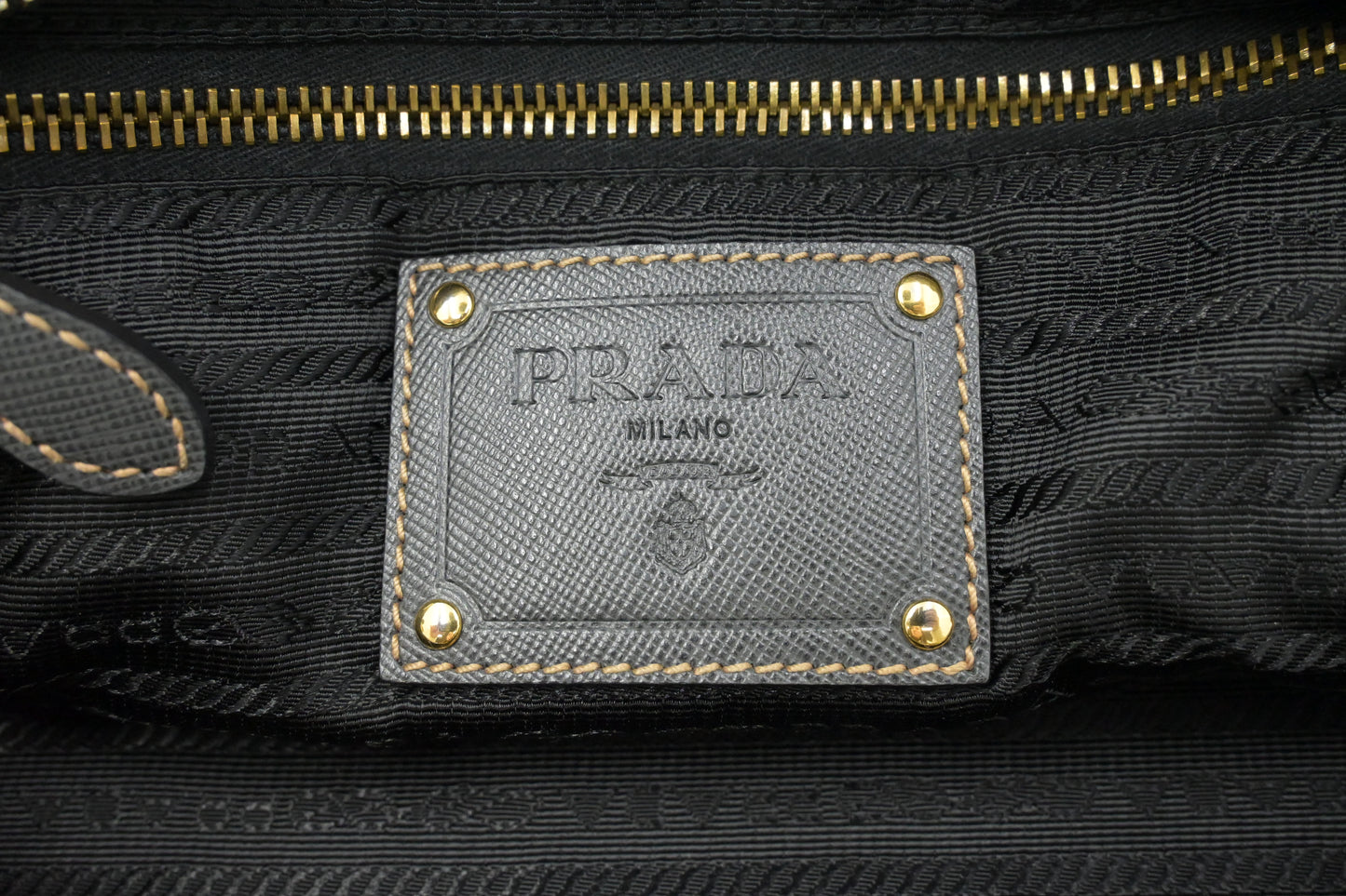 Prada Handbag in Gray Canvas