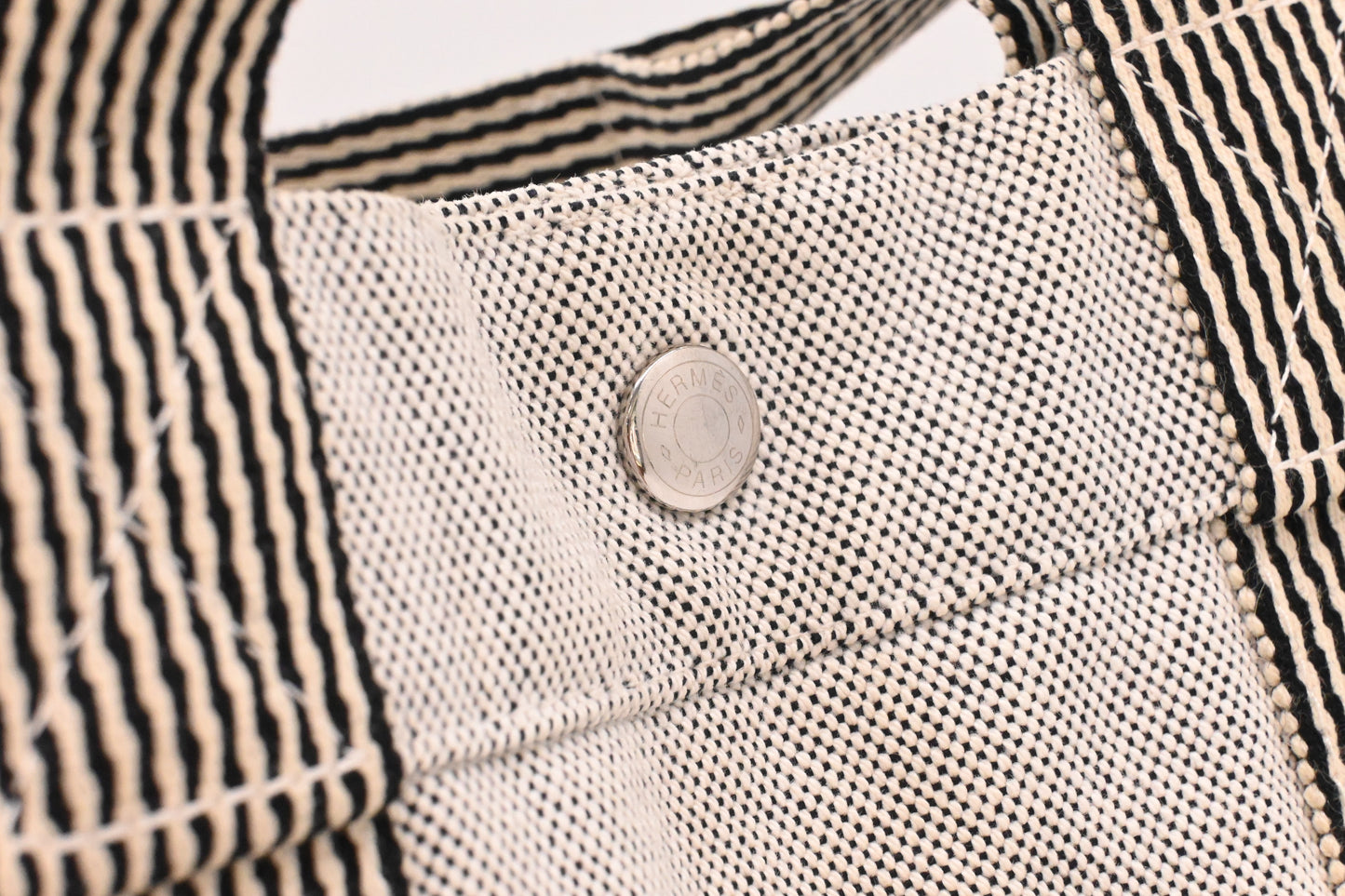 Hermes Fourre-Tout in White Canvas