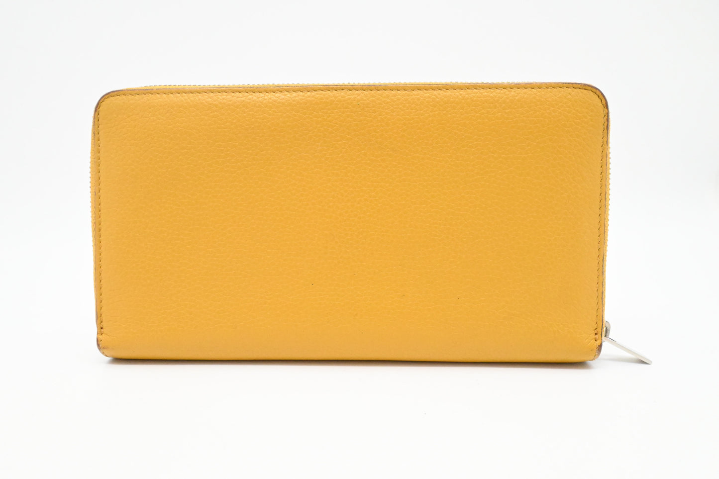 Celine Zippy Wallet in Yellow Leather