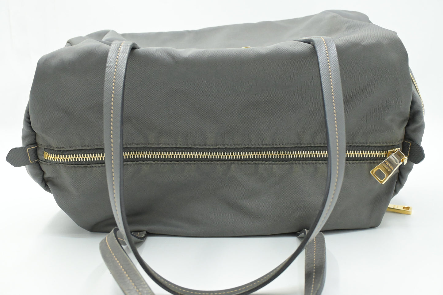 Prada Handbag in Gray Canvas