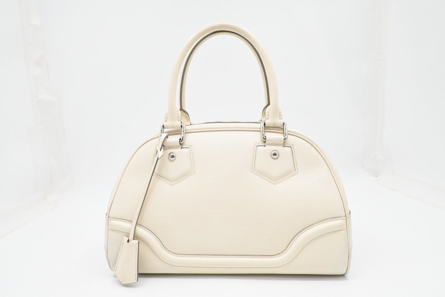 Louis Vuitton Montaigne PM in White Epi Leather