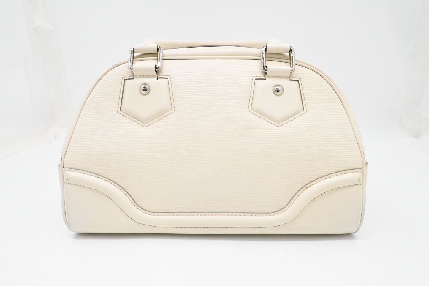 Louis Vuitton Montaigne PM in White Epi Leather