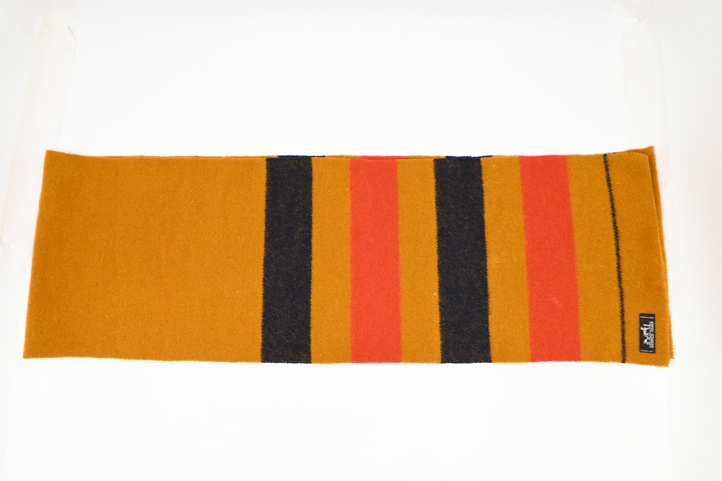 Hermes Rocabar Scarf in Yellow, Blue and Red Wool