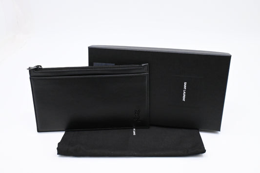 YSL Saint Laurent Wallet in Black Leather