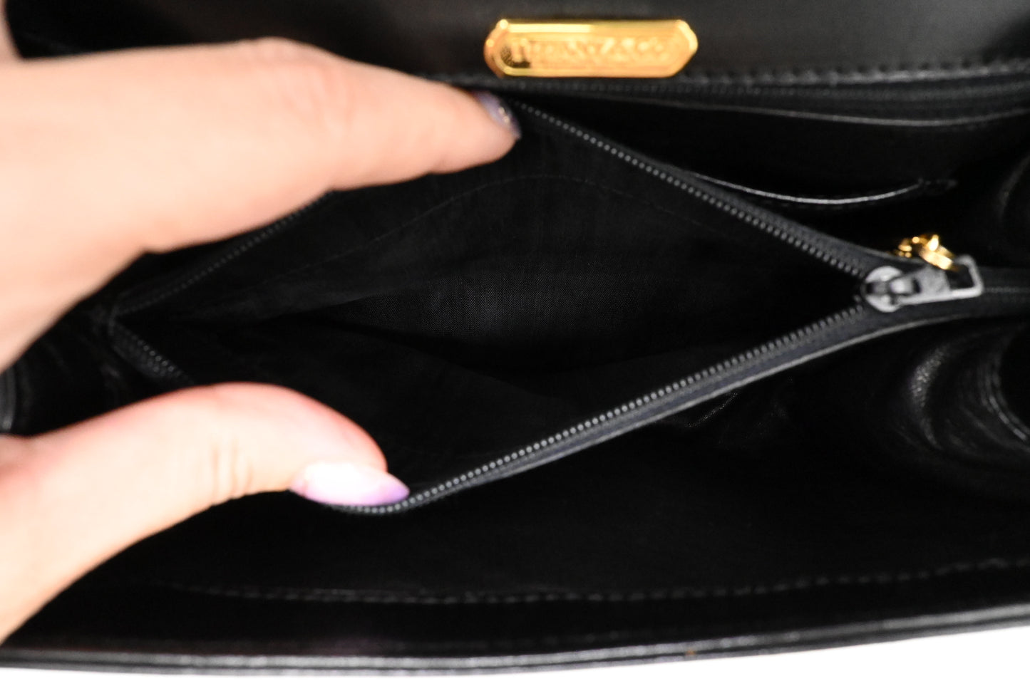 Tiffany & Co. Shoulder Bag in Black Leather