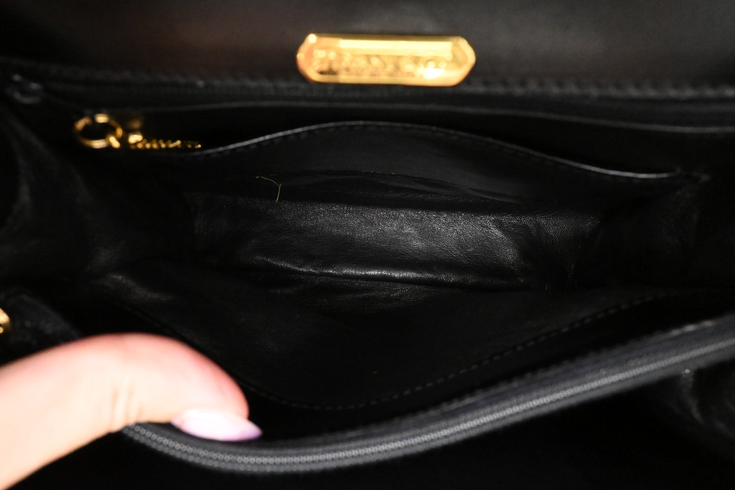 Tiffany & Co. Shoulder Bag in Black Leather