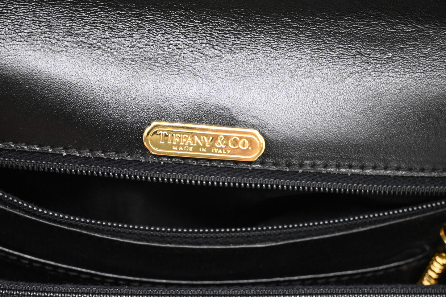 Tiffany & Co. Shoulder Bag in Black Leather
