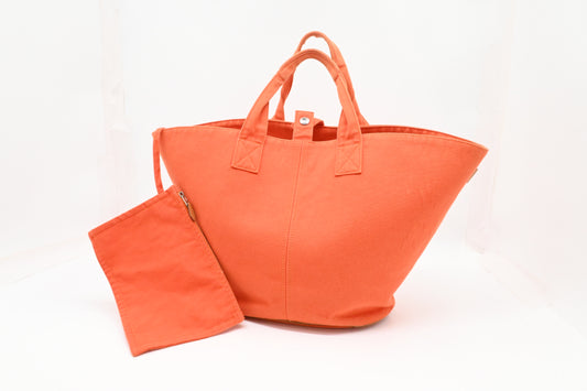 Hermes Panier de Plage in Orange Canvas