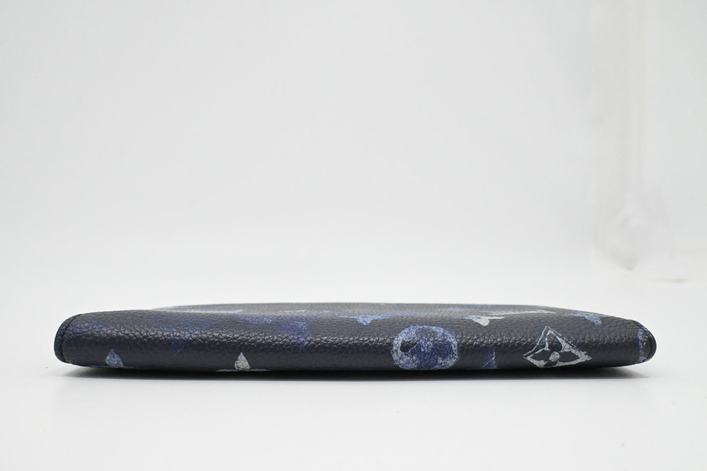 Louis Vuitton Brazza Wallet in Blue Watercolor Ink Leather