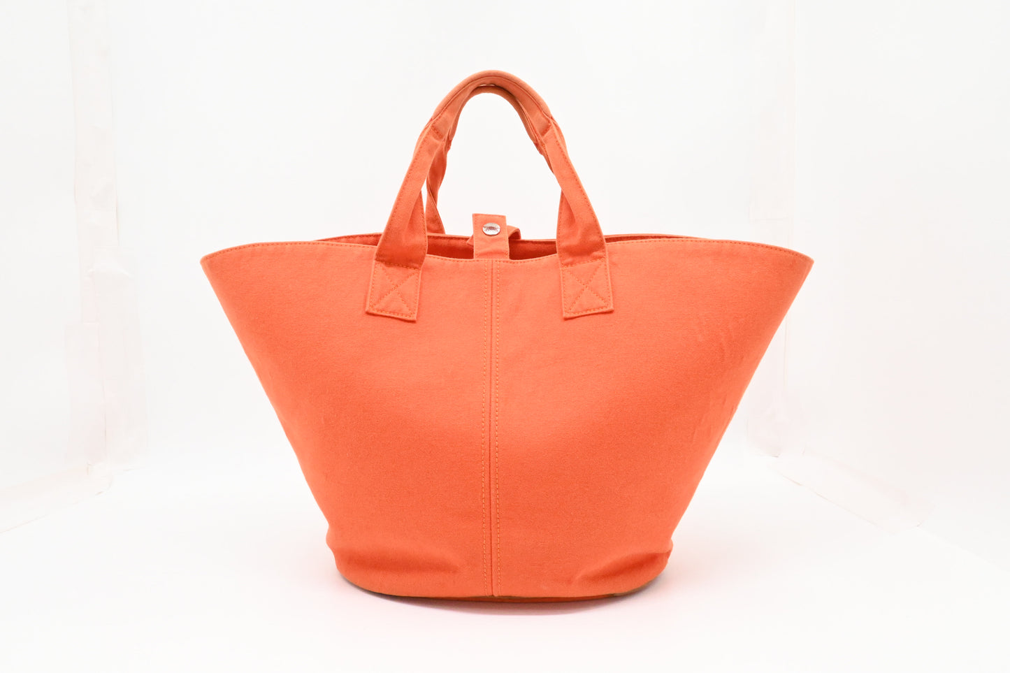 Hermes Panier de Plage in Orange Canvas