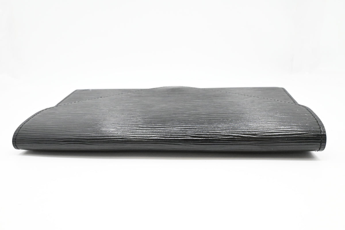 Louis Vuitton Art Deco Clutch in Black Epi Leather