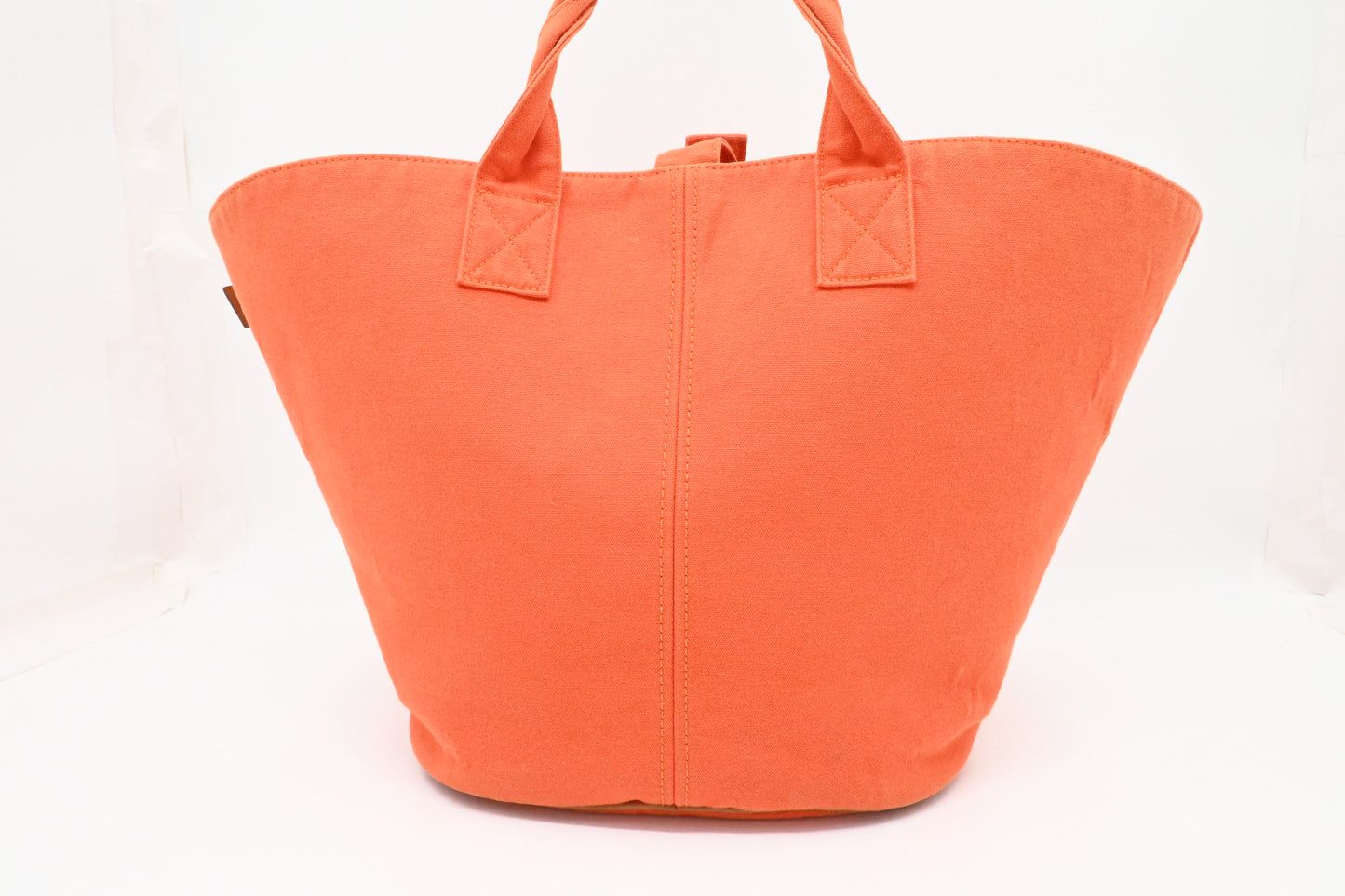 Hermes Panier de Plage in Orange Canvas