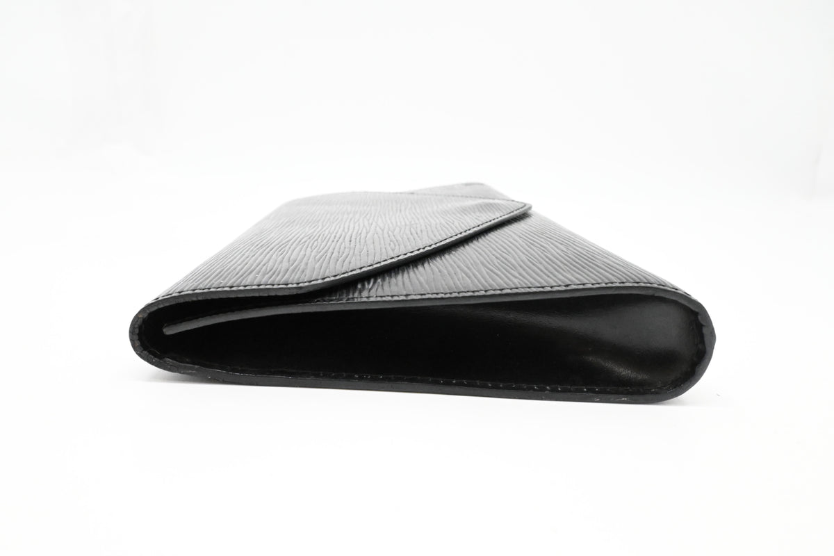 Louis Vuitton Art Deco Clutch in Black Epi Leather