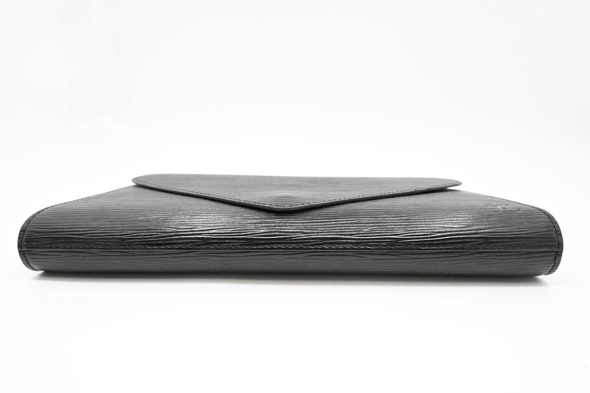 Louis Vuitton Art Deco Clutch in Black Epi Leather