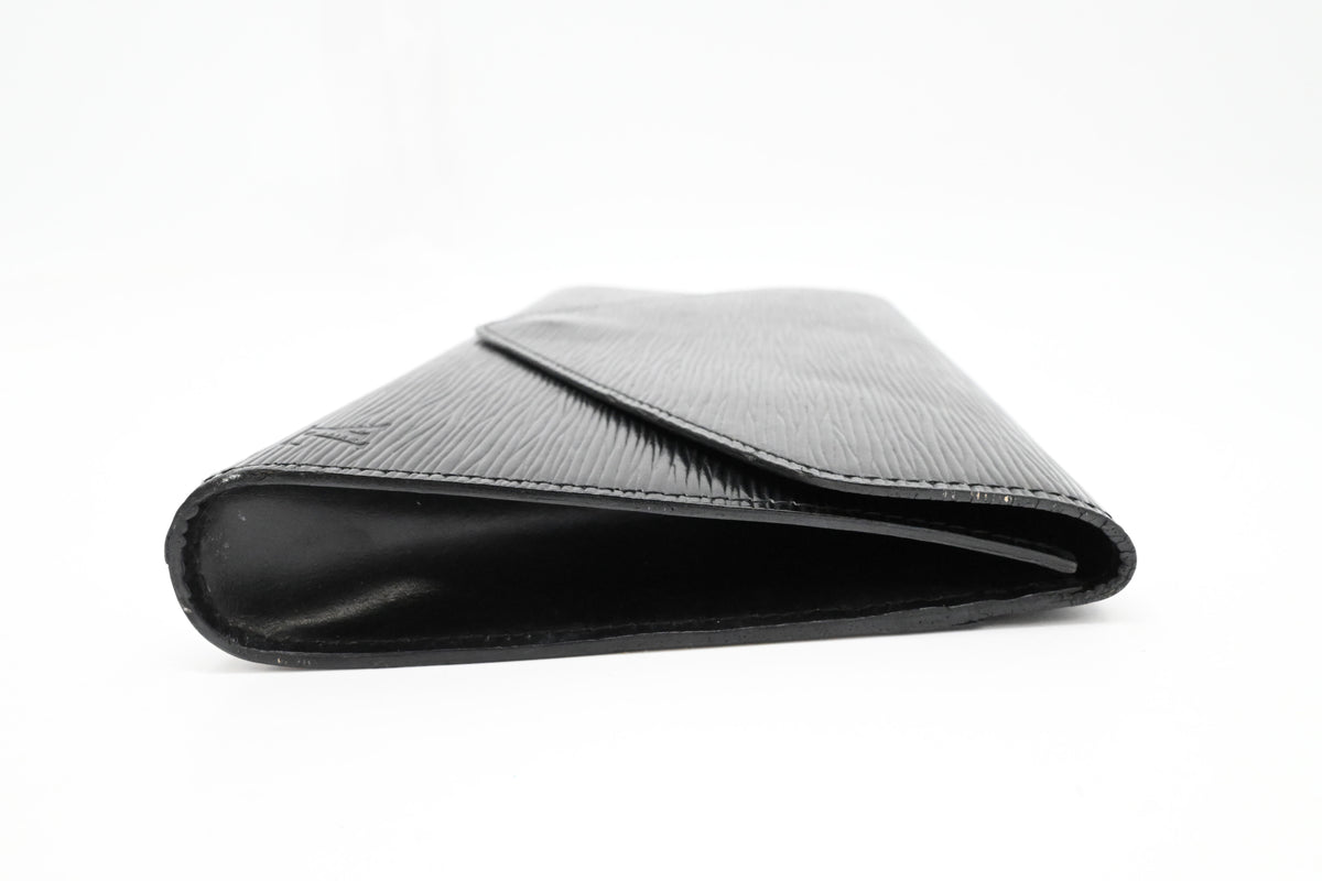 Louis Vuitton Art Deco Clutch in Black Epi Leather