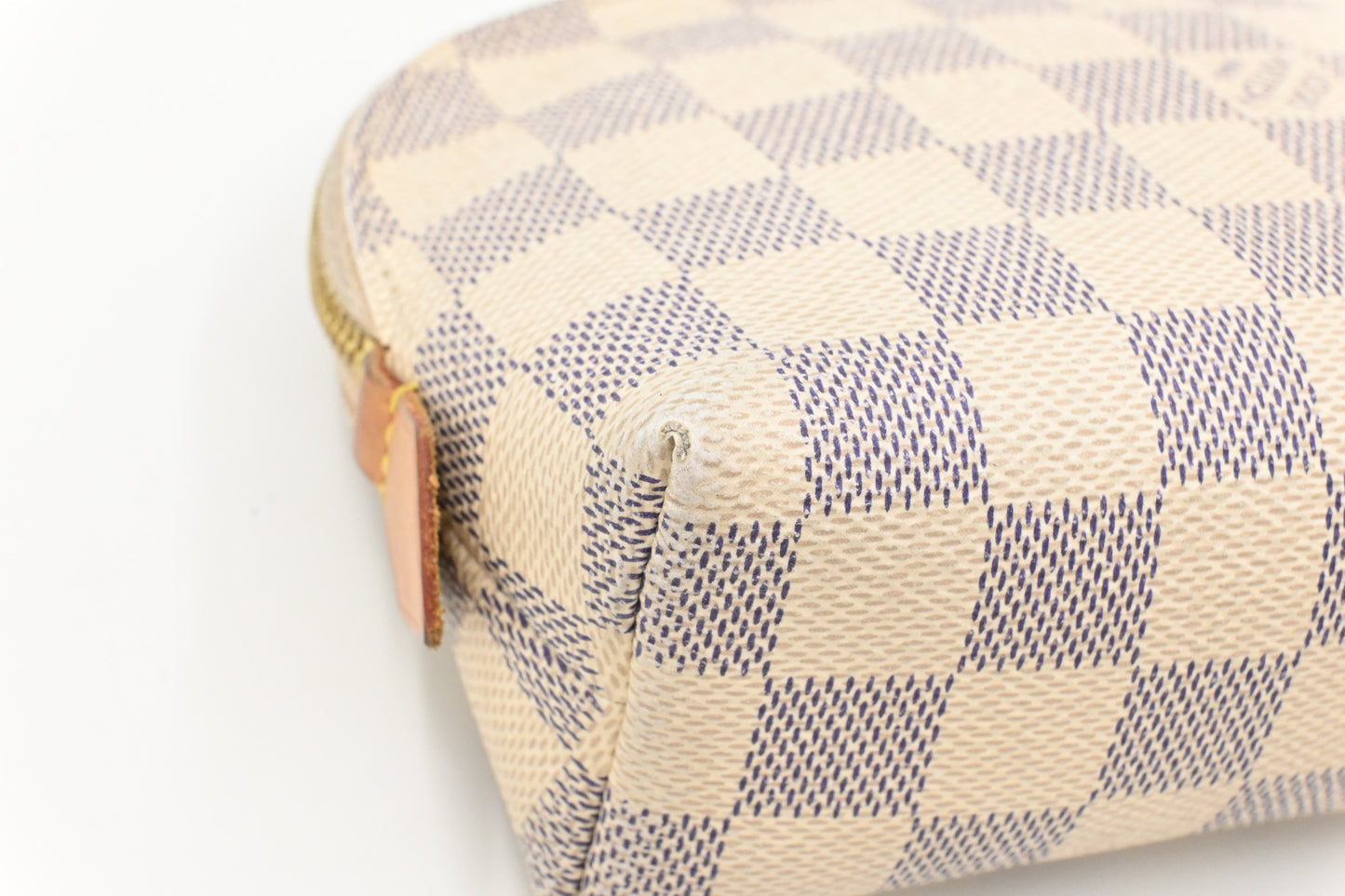 Louis Vuitton Pochette Cosmetique in Damier Azur Canvas