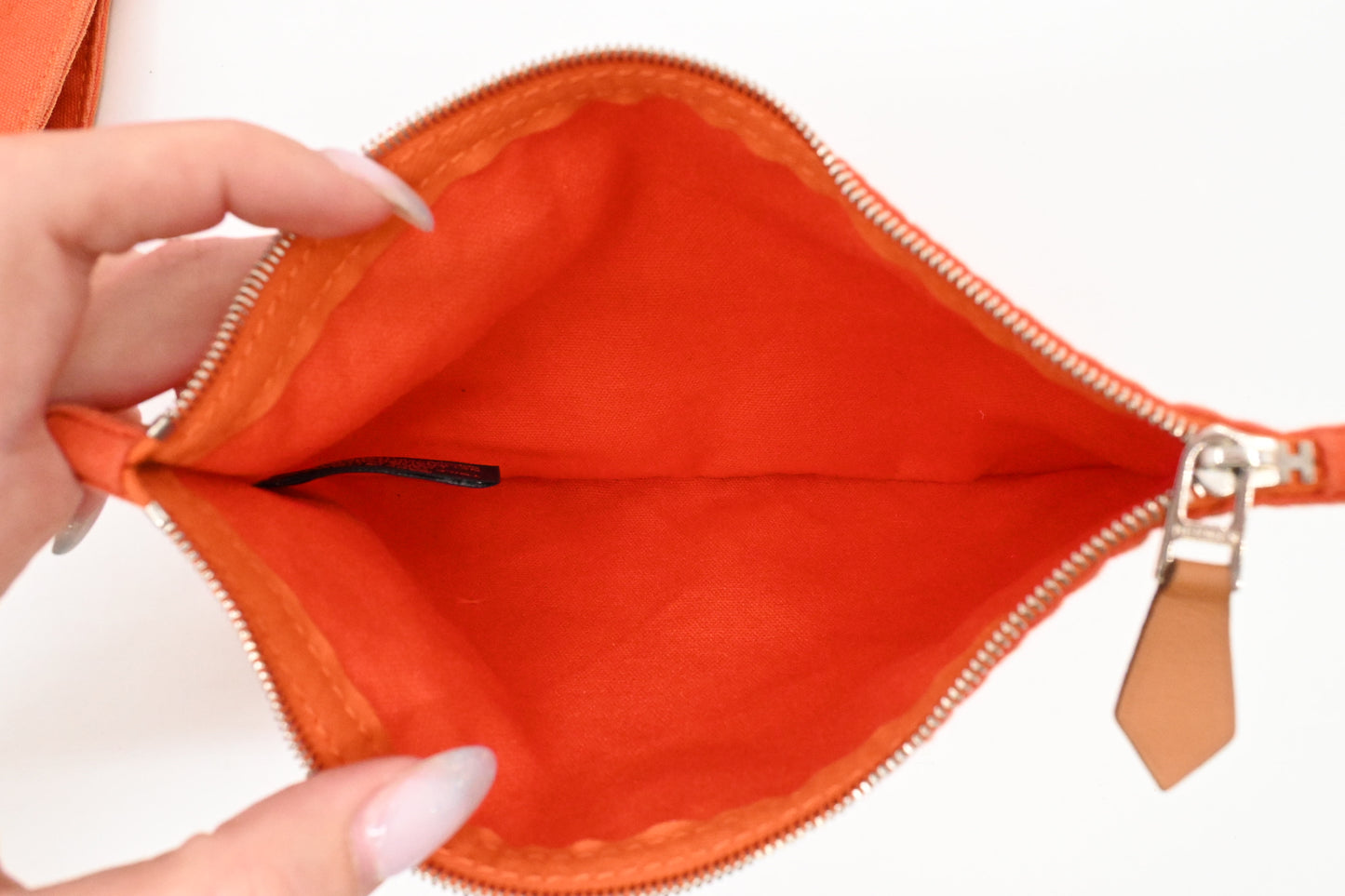 Hermes Panier de Plage in Orange Canvas