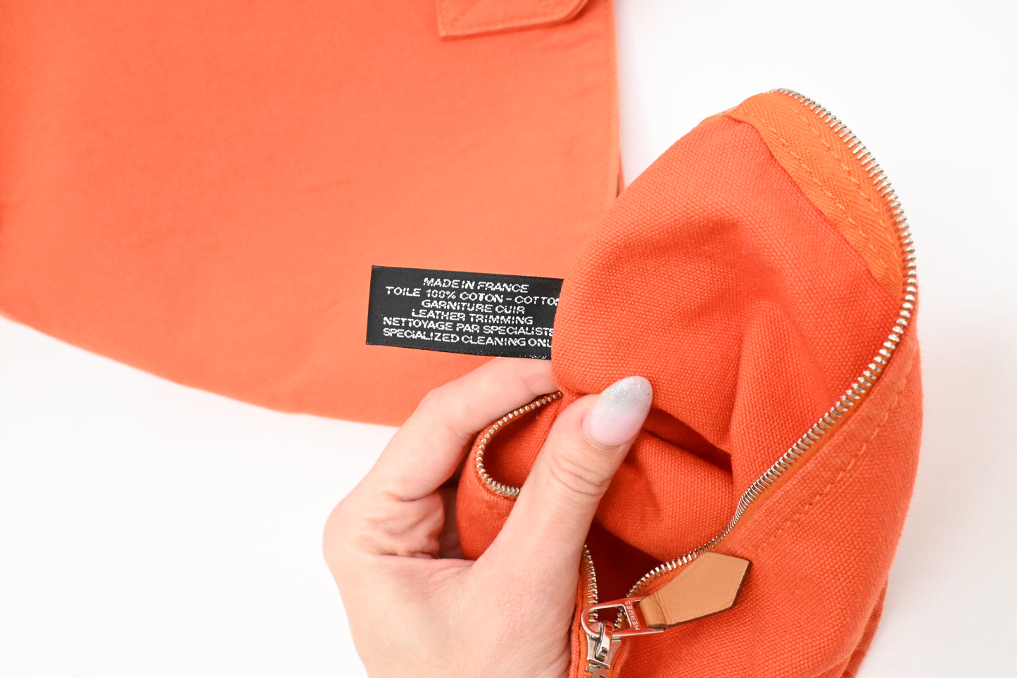 Hermes Panier de Plage in Orange Canvas