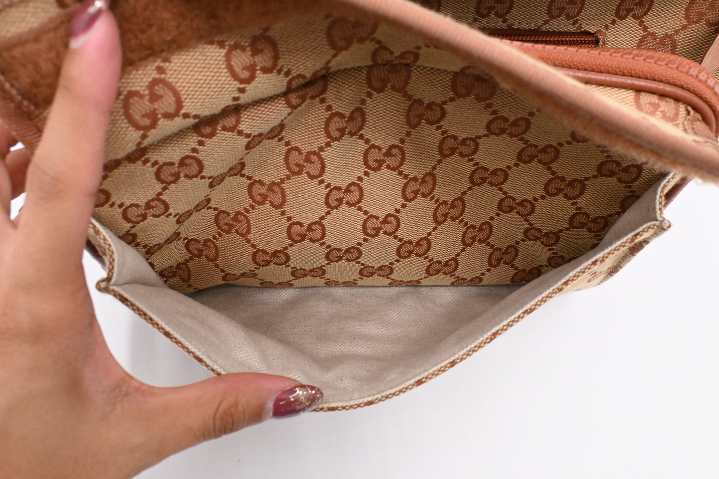 Gucci x MLB LA Waist Bag in Brown GG Canvas