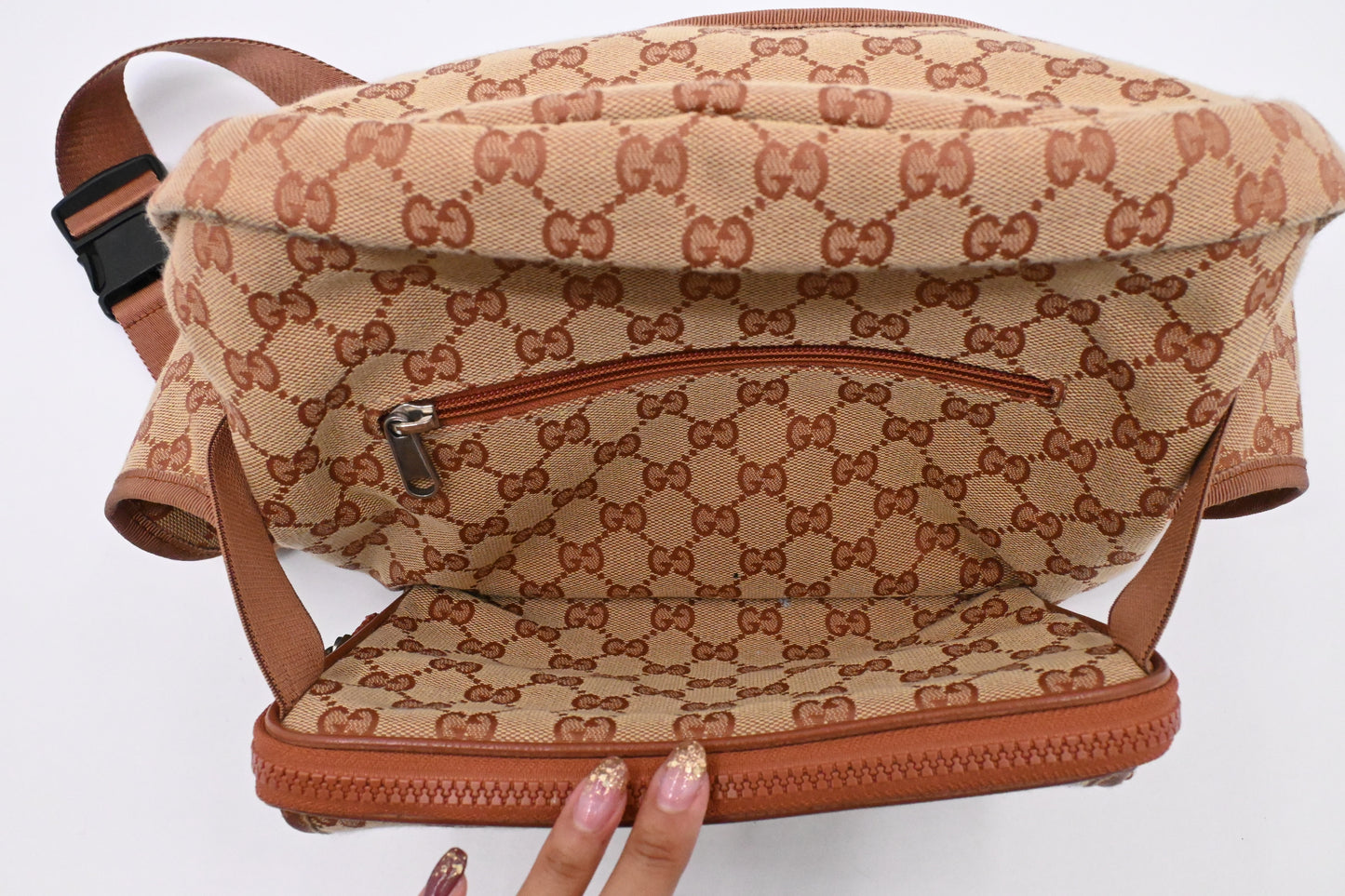 Gucci x MLB LA Waist Bag in Brown GG Canvas