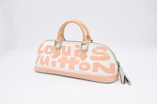 Louis Vuitton x Stephen Sprouse Alma Horizontal in Beige Graffiti Glazed Leather