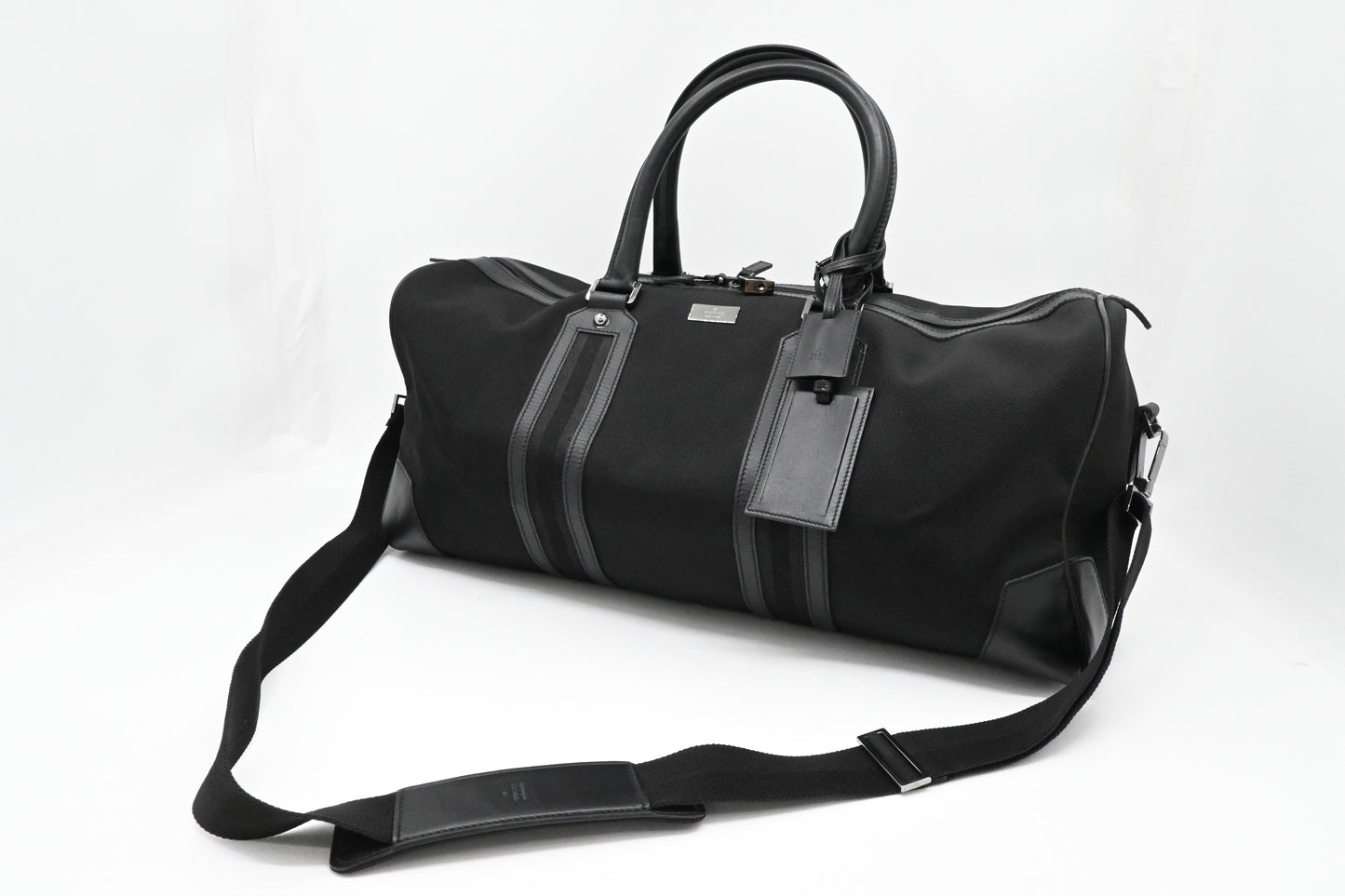 Gucci Duffle Bag in Black Canvas