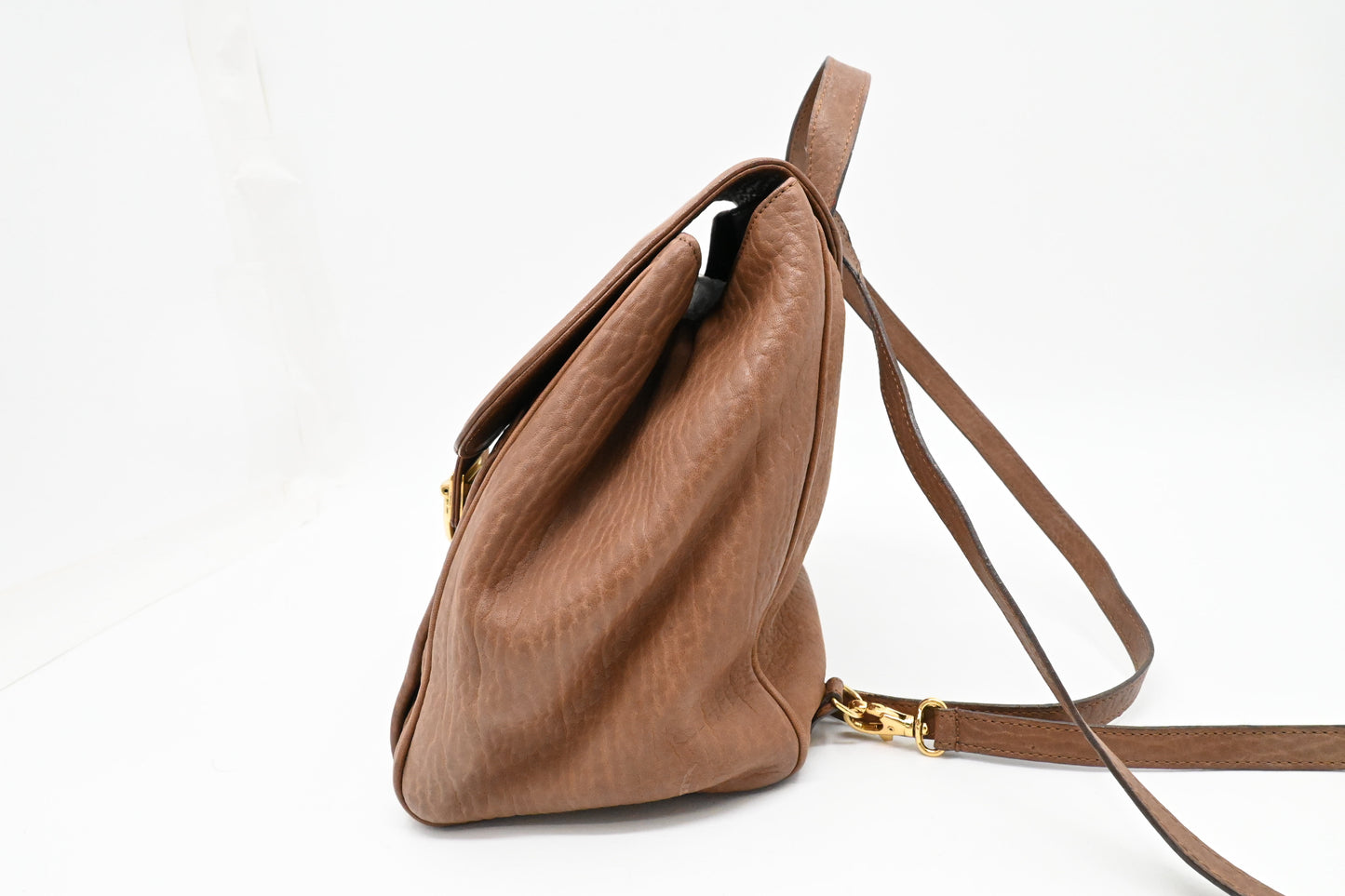 Versace Medusa Backpack in Brown Leather