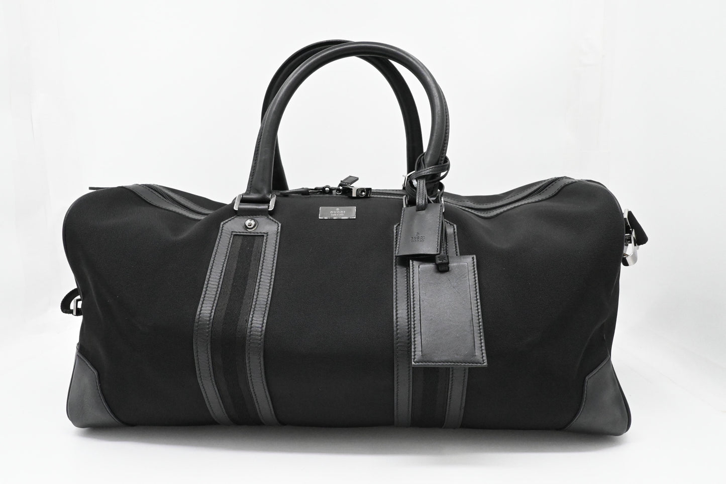 Gucci Duffle Bag in Black Canvas