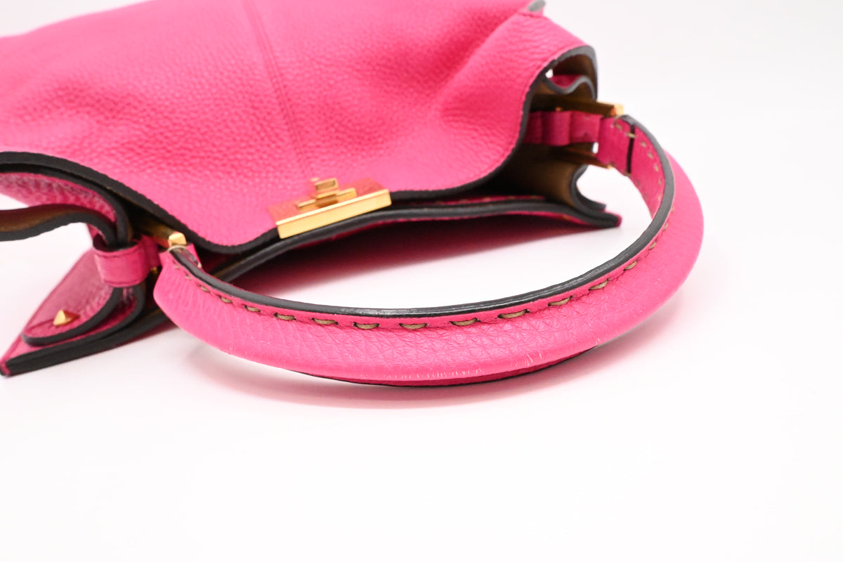 Fendi Medium Peekaboo Selleria in Pink Leather