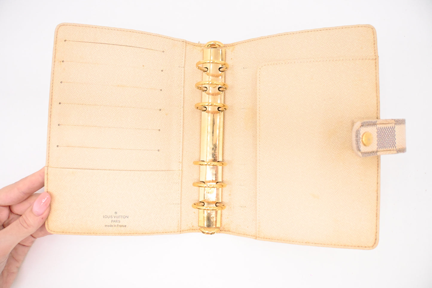 Louis Vuitton Agenda MM in Damiere Azur Canvas