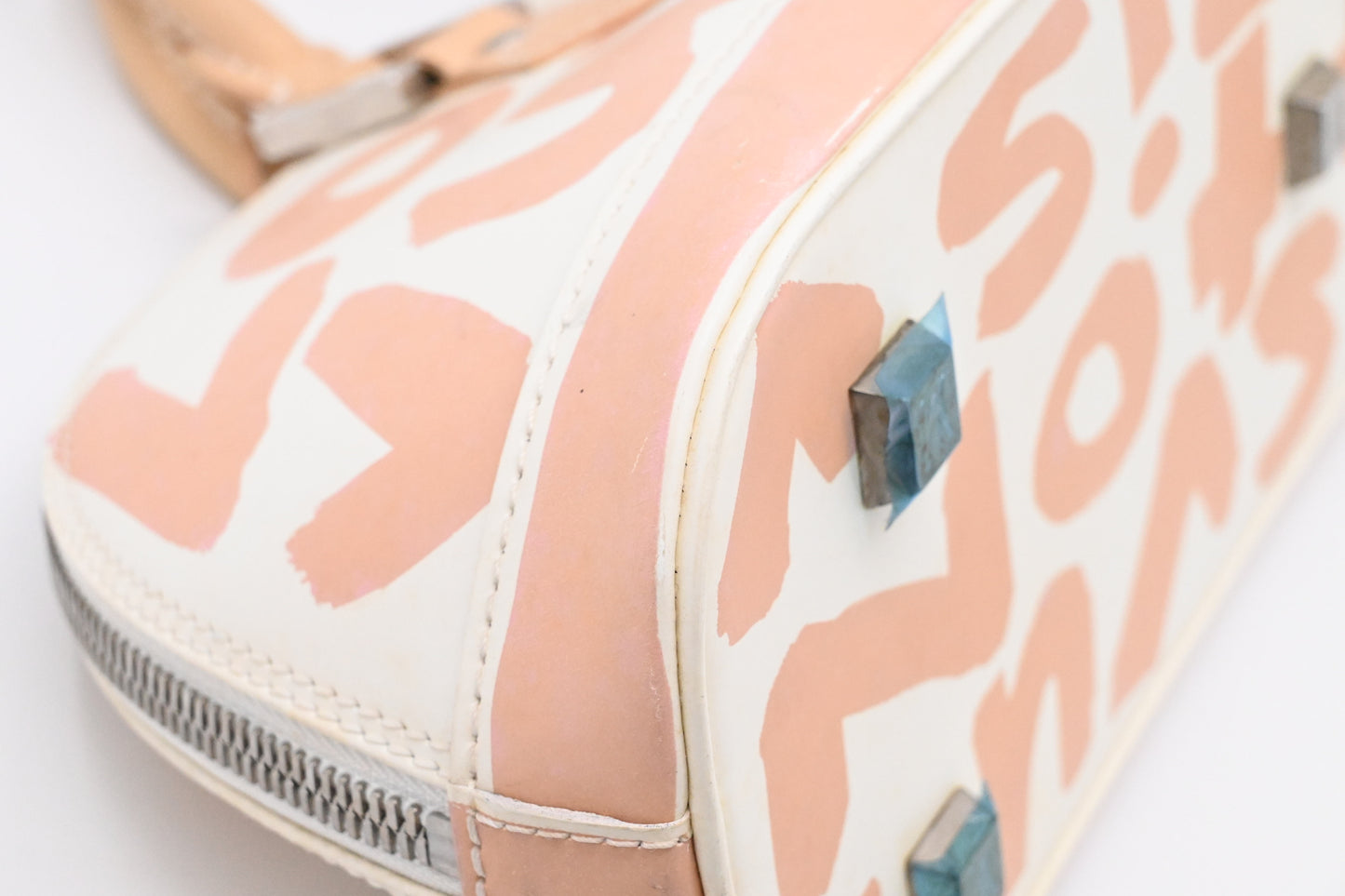 Louis Vuitton x Stephen Sprouse Alma Horizontal in Beige Graffiti Glazed Leather