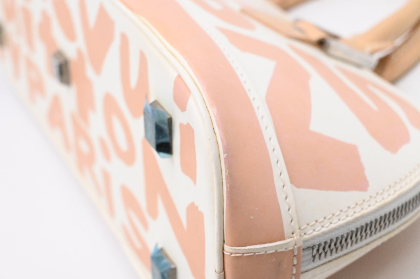 Louis Vuitton x Stephen Sprouse Alma Horizontal in Beige Graffiti Glazed Leather